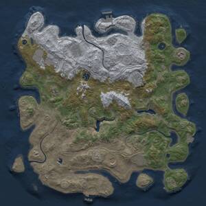 Thumbnail Rust Map: Procedural Map, Size: 4250, Seed: 675718545, 15 Monuments