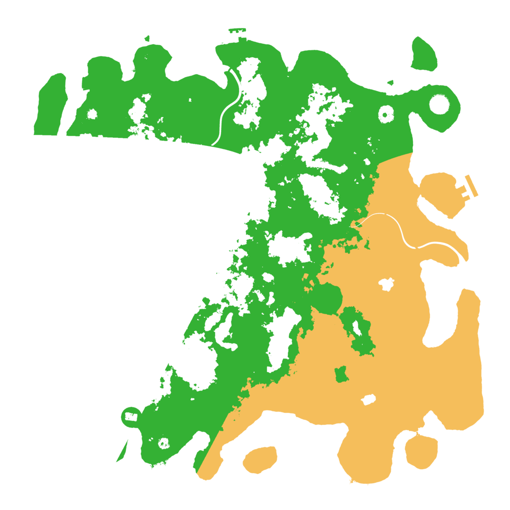 Biome Rust Map: Procedural Map, Size: 4500, Seed: 9946652