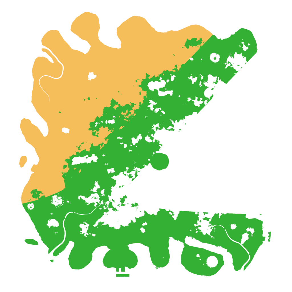 Biome Rust Map: Procedural Map, Size: 4500, Seed: 1883947646