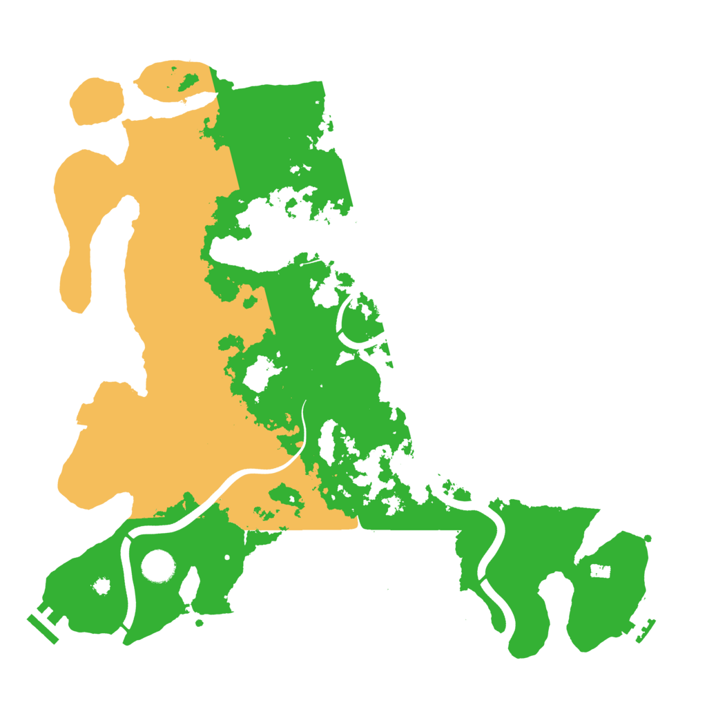 Biome Rust Map: Procedural Map, Size: 3800, Seed: 558104642