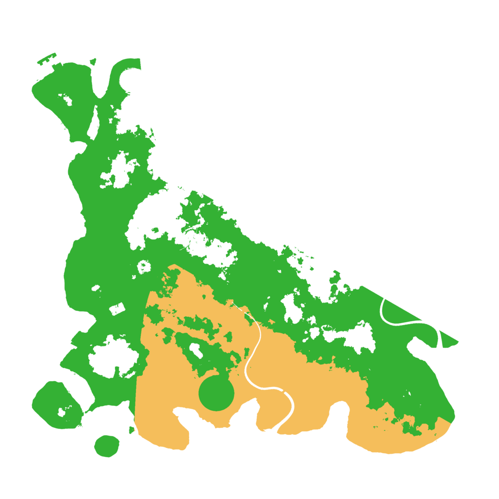 Biome Rust Map: Procedural Map, Size: 3700, Seed: 523855768