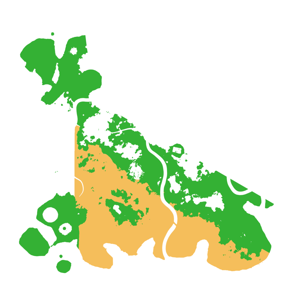 Biome Rust Map: Procedural Map, Size: 3700, Seed: 523855768