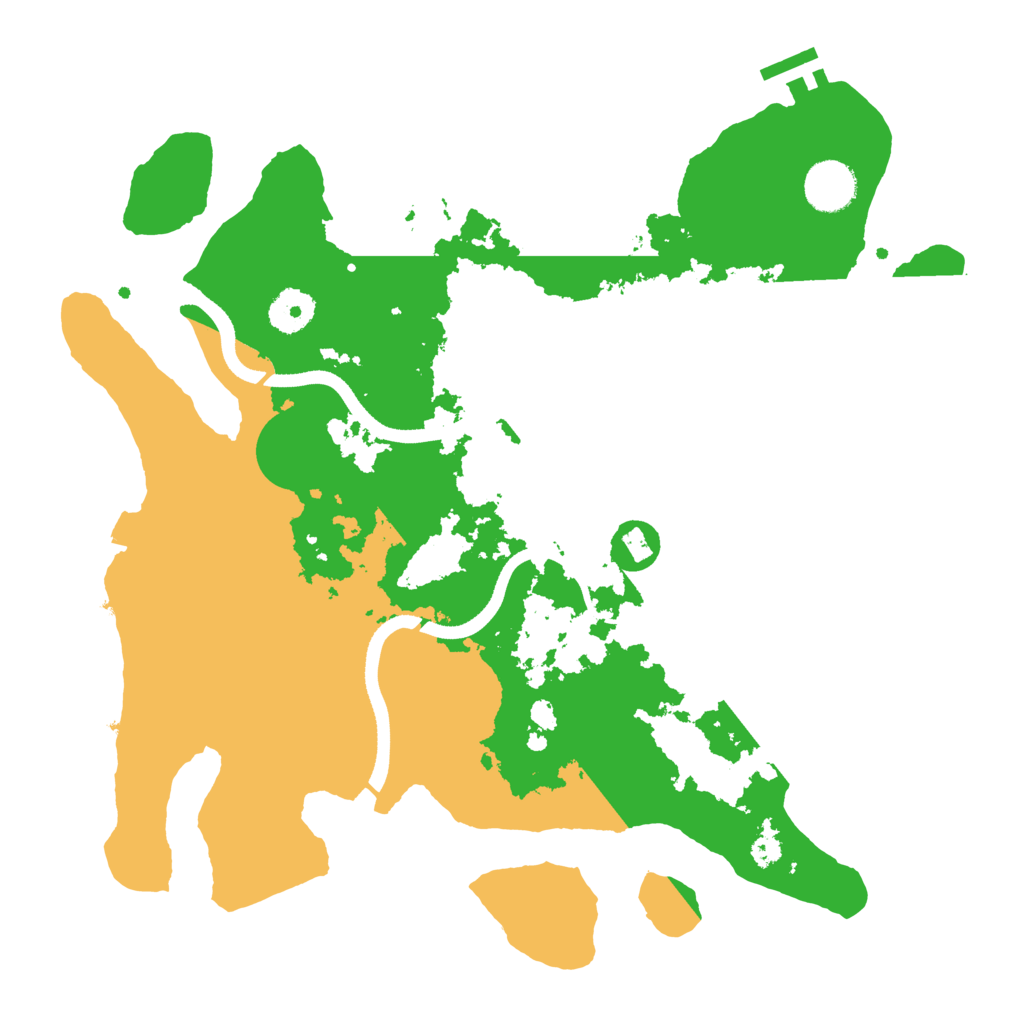 Biome Rust Map: Procedural Map, Size: 3500, Seed: 2127632309
