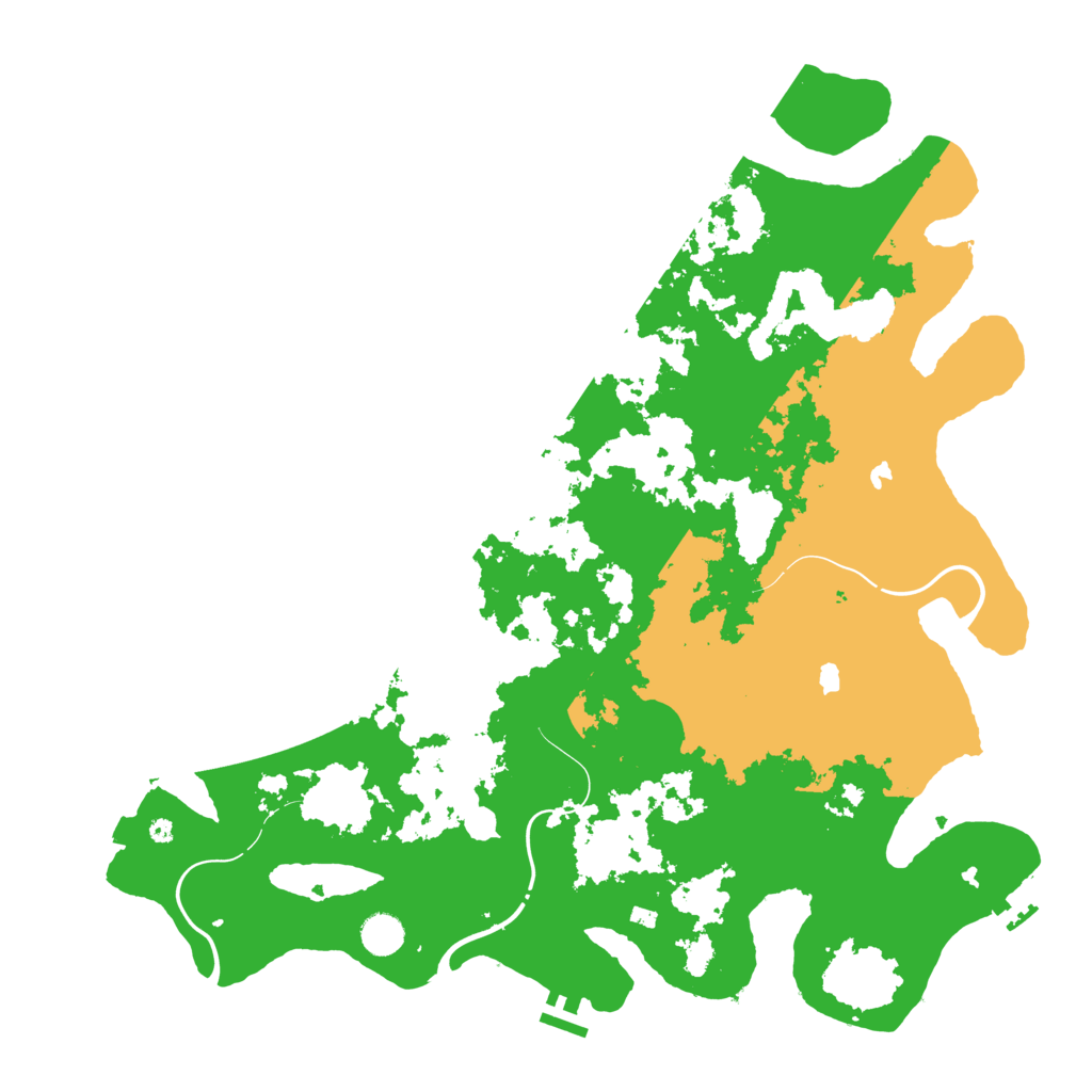 Biome Rust Map: Procedural Map, Size: 4500, Seed: 1298075708