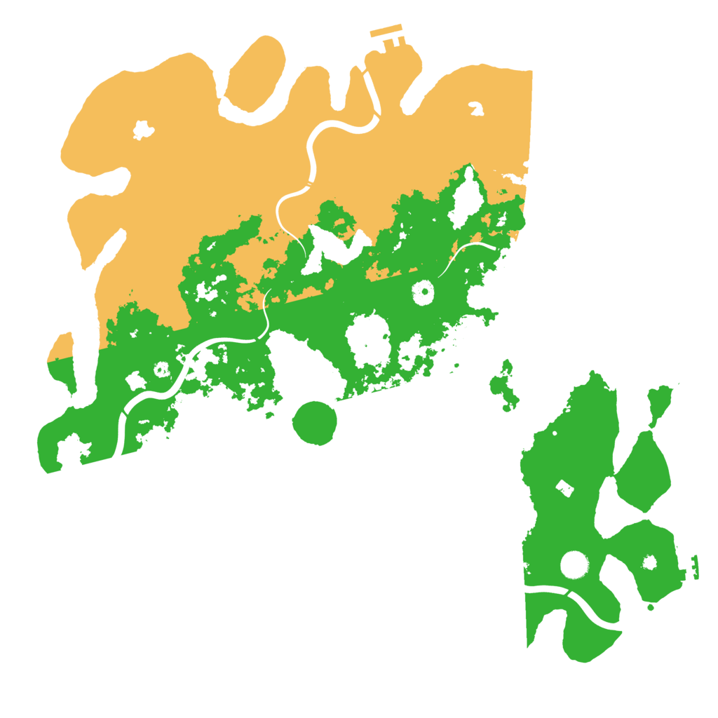 Biome Rust Map: Procedural Map, Size: 4500, Seed: 1805016755