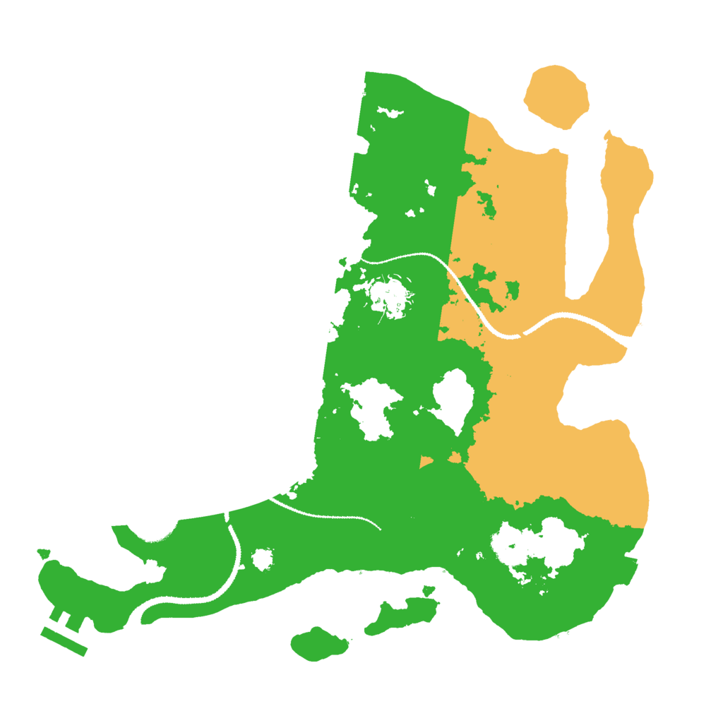 Biome Rust Map: Procedural Map, Size: 3000, Seed: 684672041