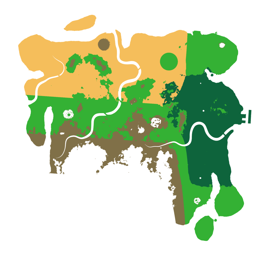 Biome Rust Map: Procedural Map, Size: 3800, Seed: 535213
