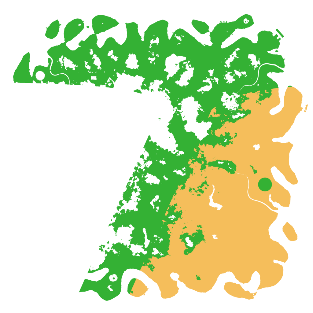 Biome Rust Map: Procedural Map, Size: 6000, Seed: 1314511665