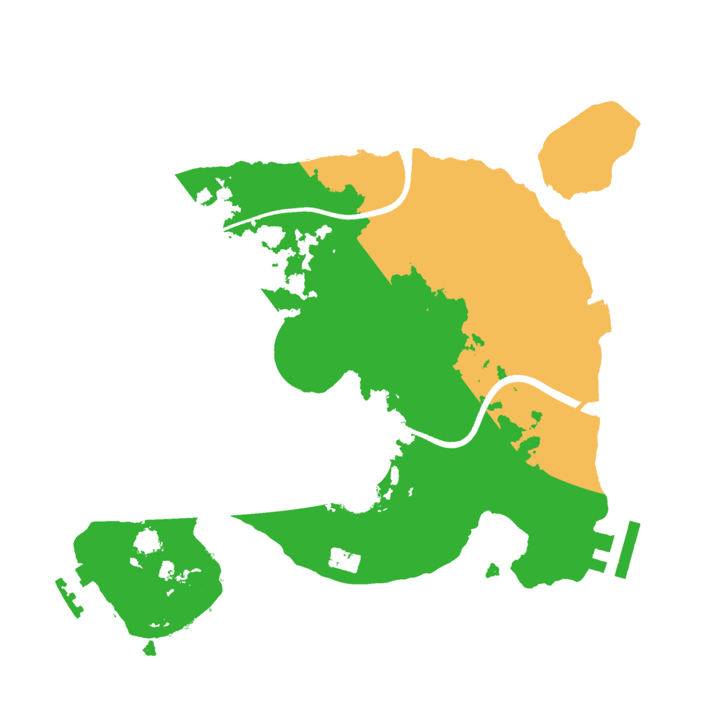 Biome Rust Map: Procedural Map, Size: 2500, Seed: 2052952684