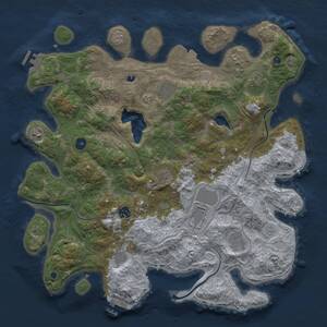 Thumbnail Rust Map: Procedural Map, Size: 4250, Seed: 1257804685, 15 Monuments