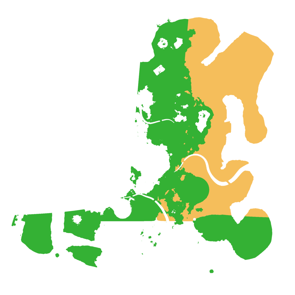 Biome Rust Map: Procedural Map, Size: 3000, Seed: 1825711535
