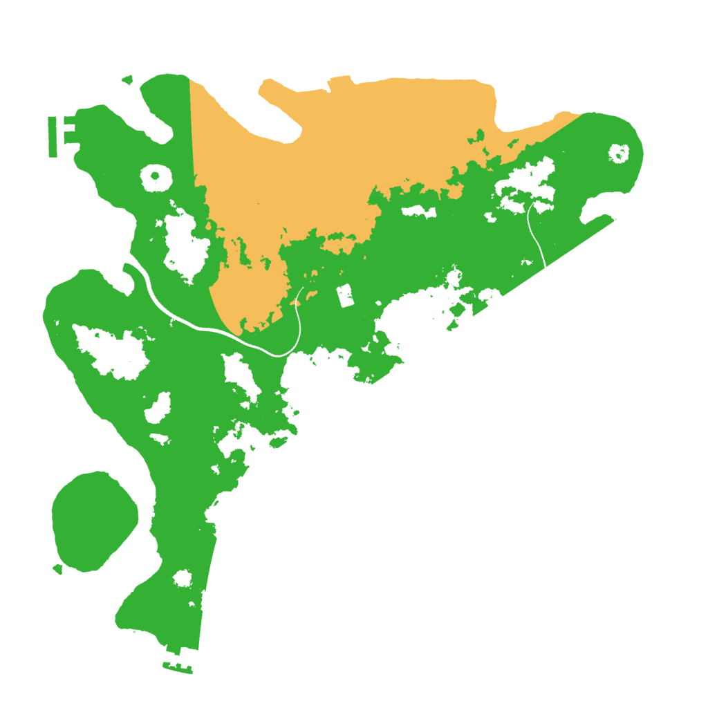 Biome Rust Map: Procedural Map, Size: 3500, Seed: 1015400011