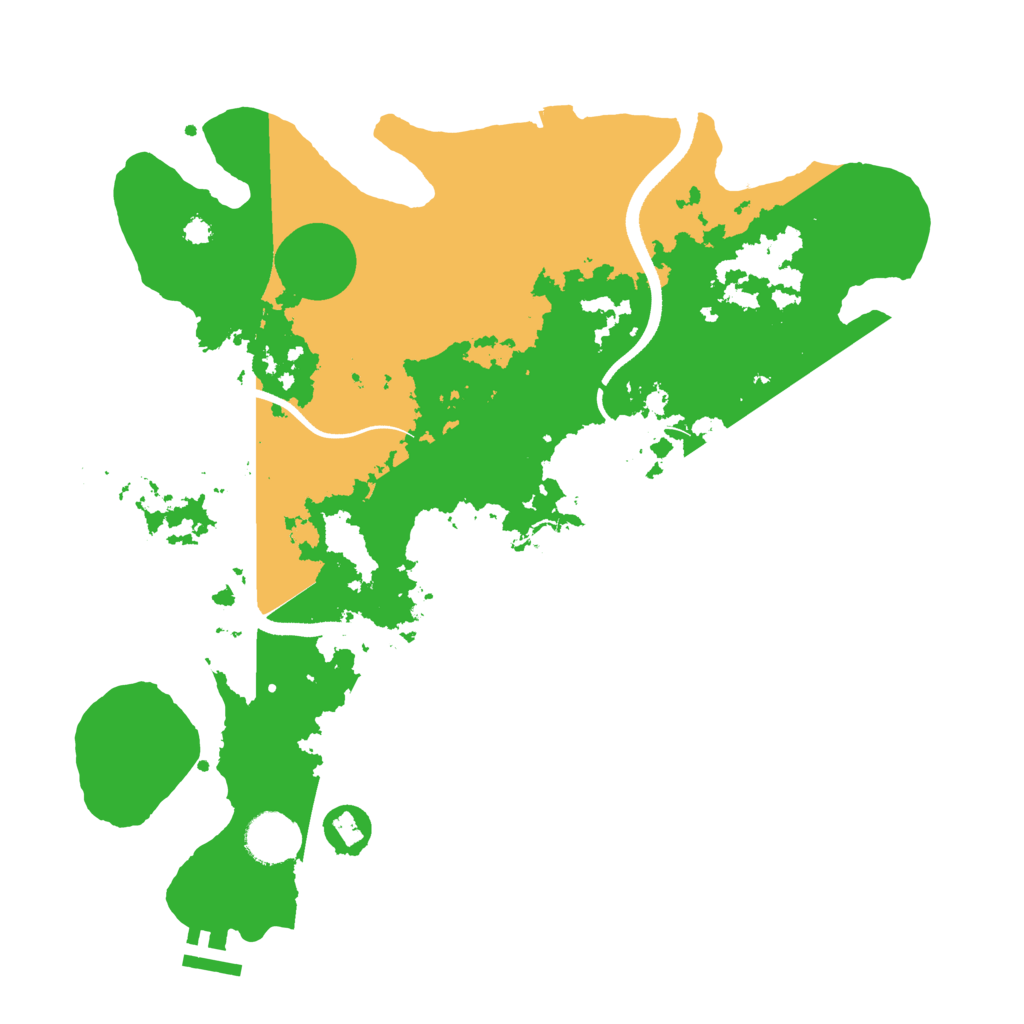 Biome Rust Map: Procedural Map, Size: 3500, Seed: 1015400011