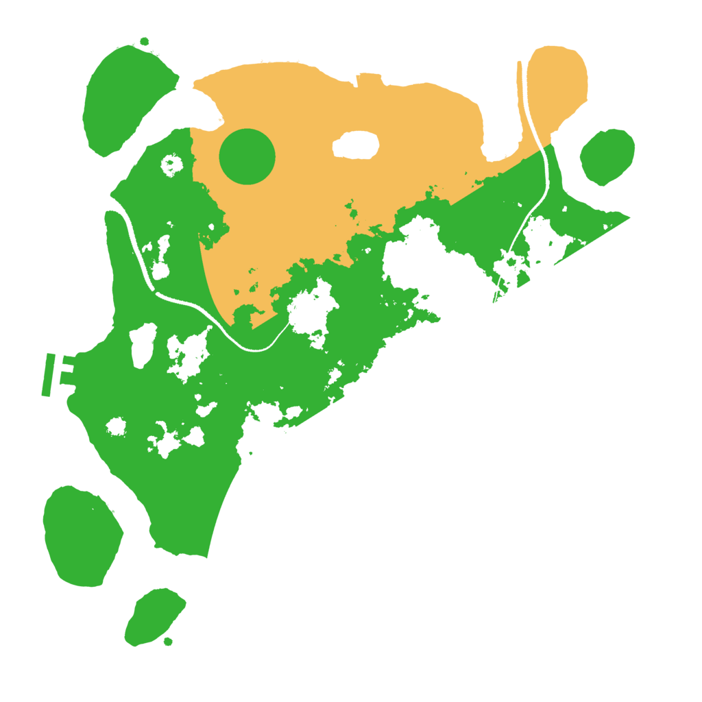Biome Rust Map: Procedural Map, Size: 3300, Seed: 1765186246