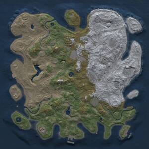 Thumbnail Rust Map: Procedural Map, Size: 4250, Seed: 85044300, 16 Monuments