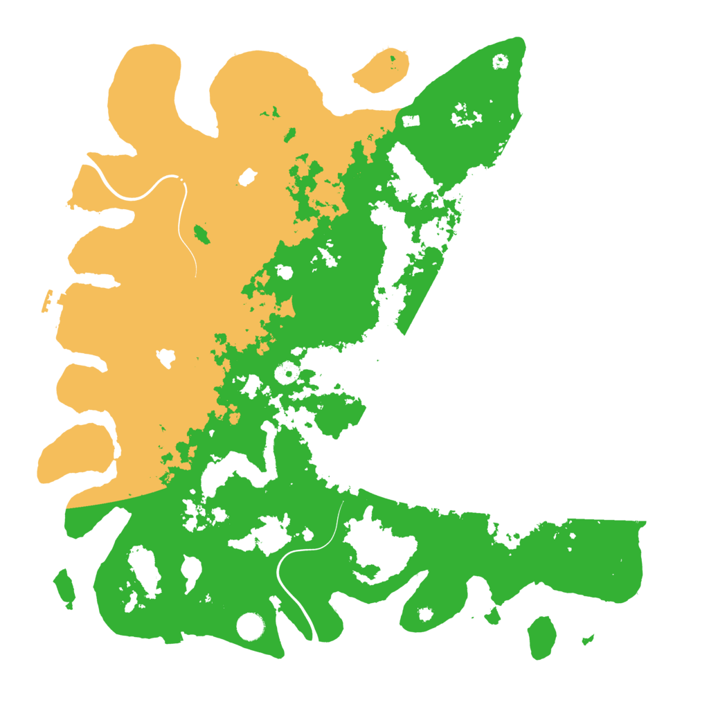 Biome Rust Map: Procedural Map, Size: 4500, Seed: 372247500