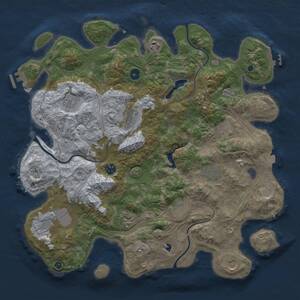 Thumbnail Rust Map: Procedural Map, Size: 4250, Seed: 29375660, 17 Monuments