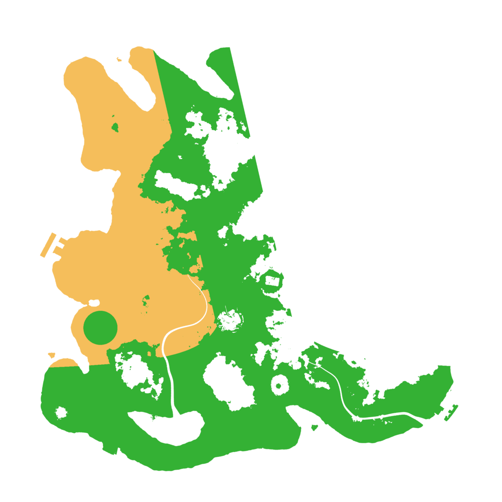 Biome Rust Map: Procedural Map, Size: 3900, Seed: 30090000