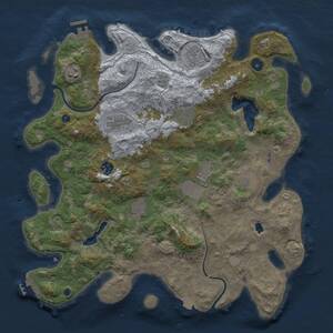 Thumbnail Rust Map: Procedural Map, Size: 4000, Seed: 522437567, 15 Monuments