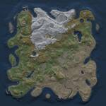Thumbnail Rust Map: Procedural Map, Size: 4000, Seed: 522437567, 15 Monuments