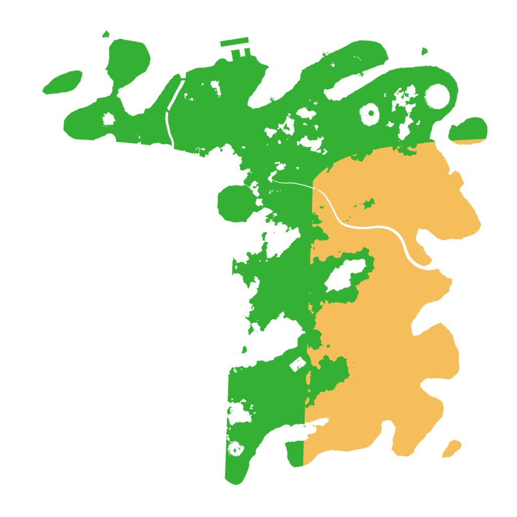 Biome Rust Map: Procedural Map, Size: 3700, Seed: 2004111641