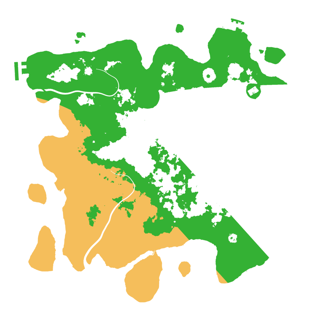 Biome Rust Map: Procedural Map, Size: 3500, Seed: 255632422