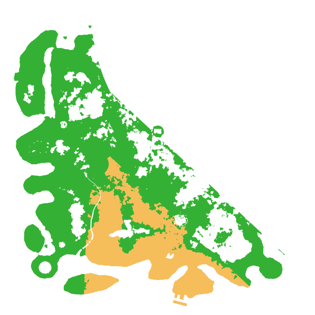 Biome Rust Map: Procedural Map, Size: 4500, Seed: 23321122