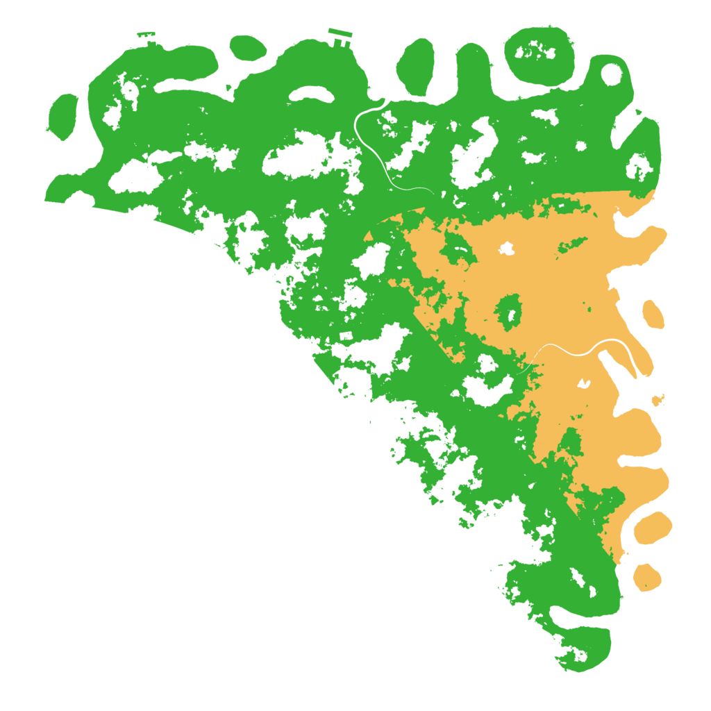 Biome Rust Map: Procedural Map, Size: 6000, Seed: 688151086