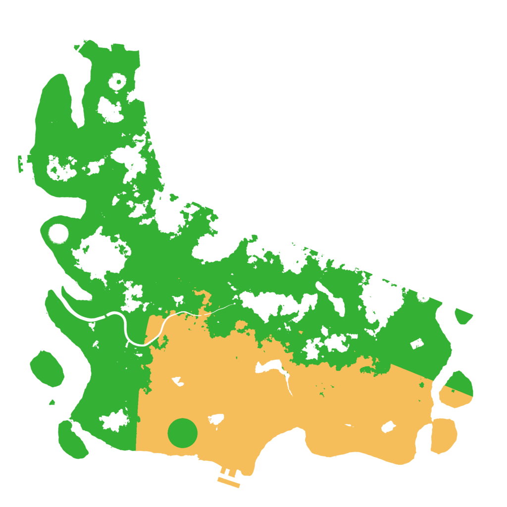 Biome Rust Map: Procedural Map, Size: 4500, Seed: 1262599316