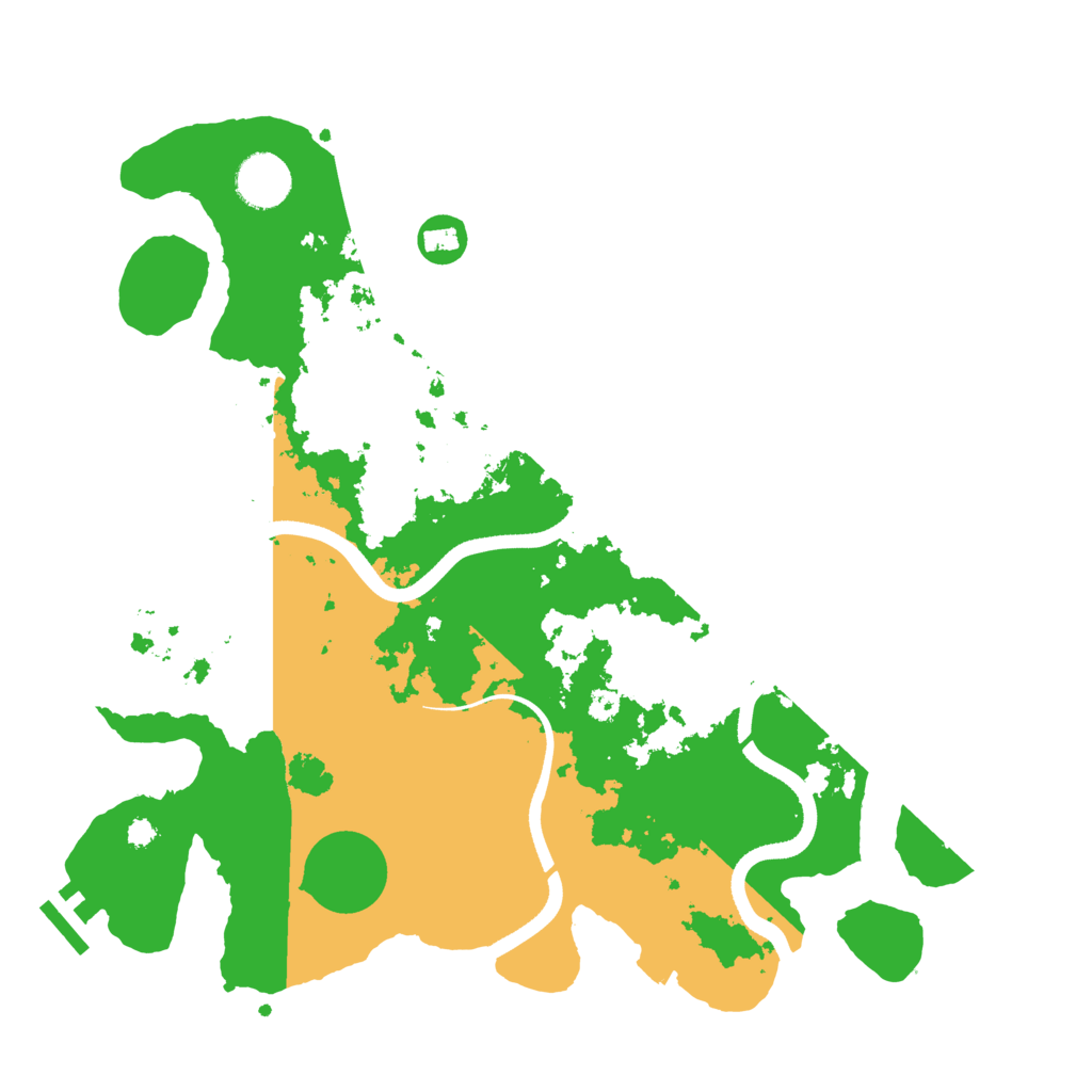 Biome Rust Map: Procedural Map, Size: 3500, Seed: 57384657