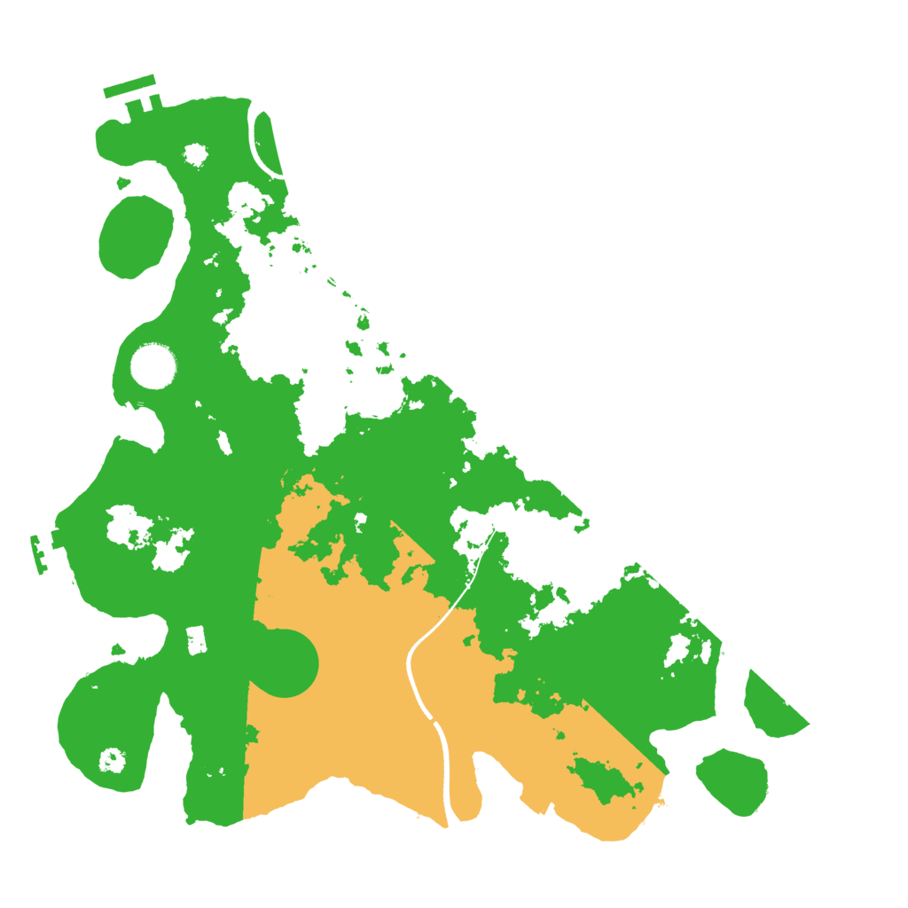 Biome Rust Map: Procedural Map, Size: 3500, Seed: 57384657