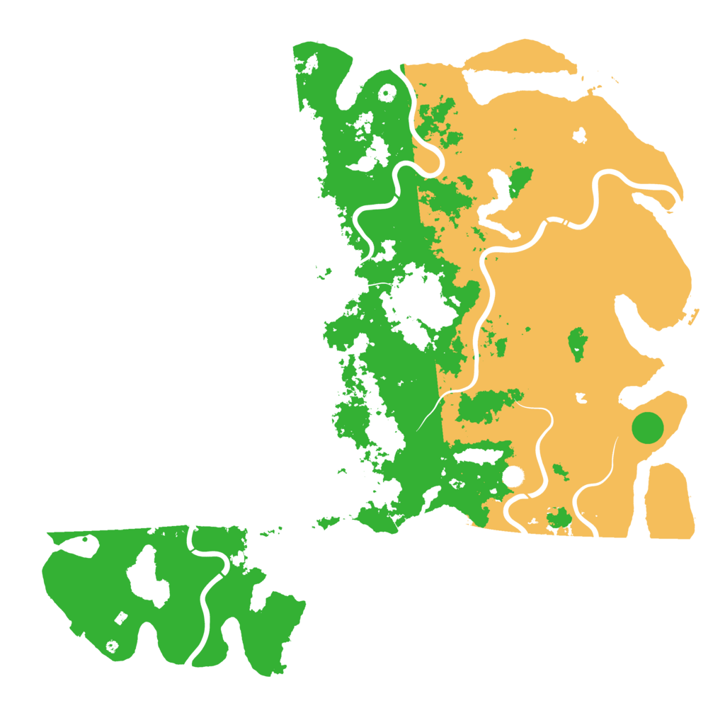 Biome Rust Map: Procedural Map, Size: 6000, Seed: 66669666
