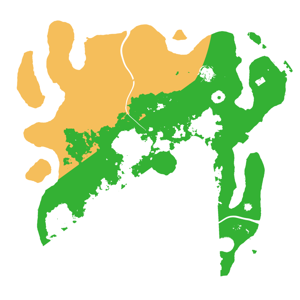 Biome Rust Map: Procedural Map, Size: 3500, Seed: 1118027615