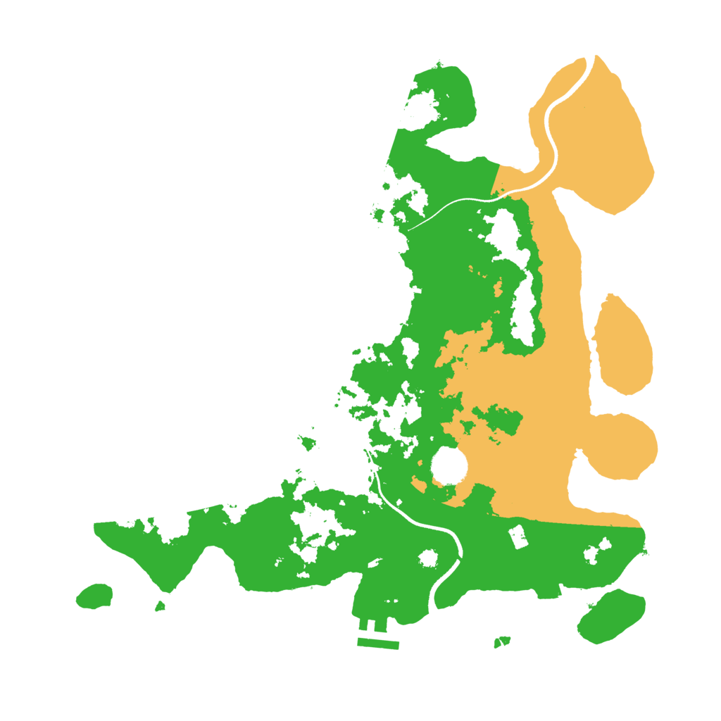 Biome Rust Map: Procedural Map, Size: 3500, Seed: 2004555021
