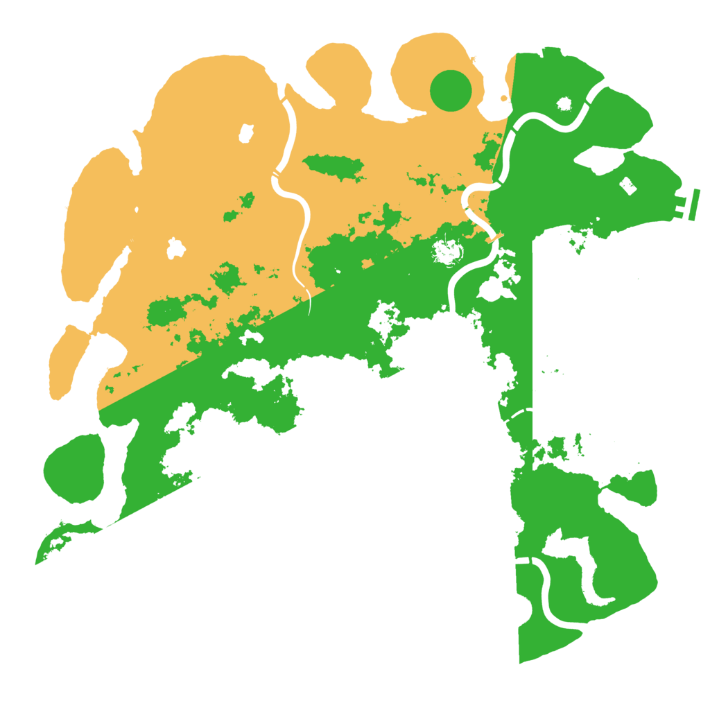 Biome Rust Map: Procedural Map, Size: 4500, Seed: 42773076