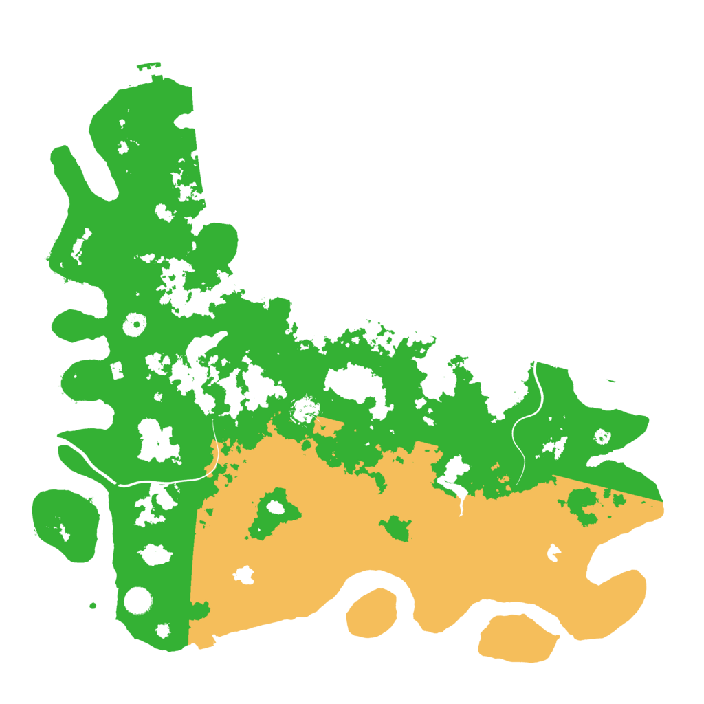 Biome Rust Map: Procedural Map, Size: 4500, Seed: 2124004553
