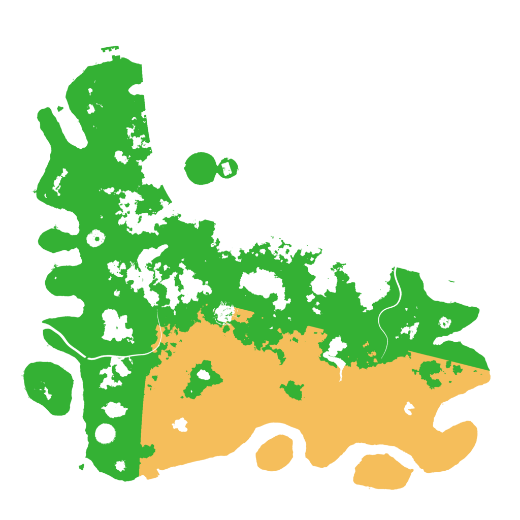 Biome Rust Map: Procedural Map, Size: 4500, Seed: 2124004553