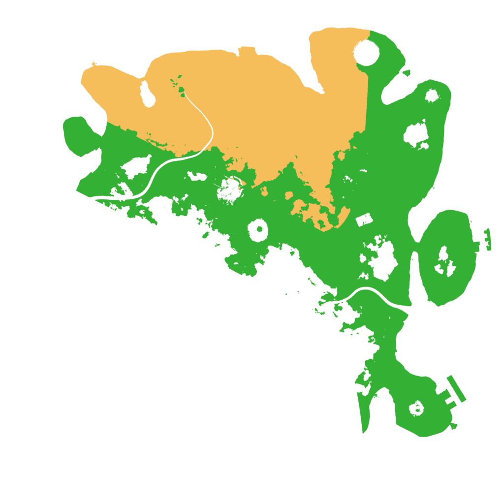 Biome Rust Map: Procedural Map, Size: 3500, Seed: 1403017532