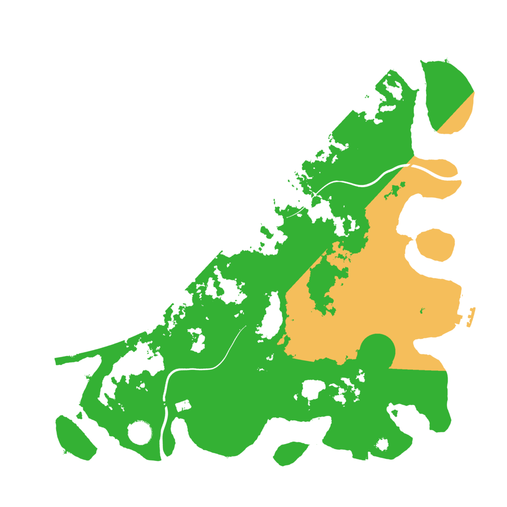 Biome Rust Map: Procedural Map, Size: 3750, Seed: 521551