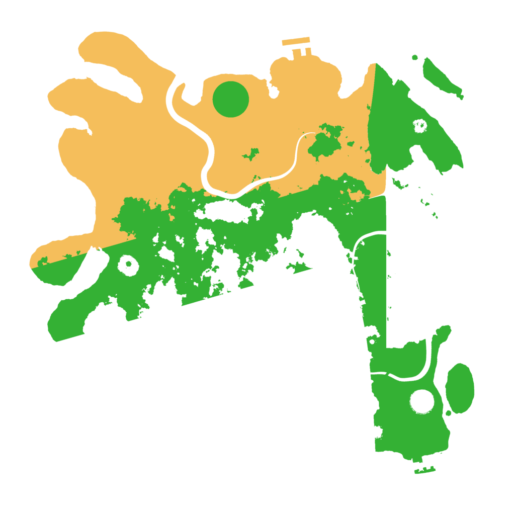 Biome Rust Map: Procedural Map, Size: 3750, Seed: 1464390942