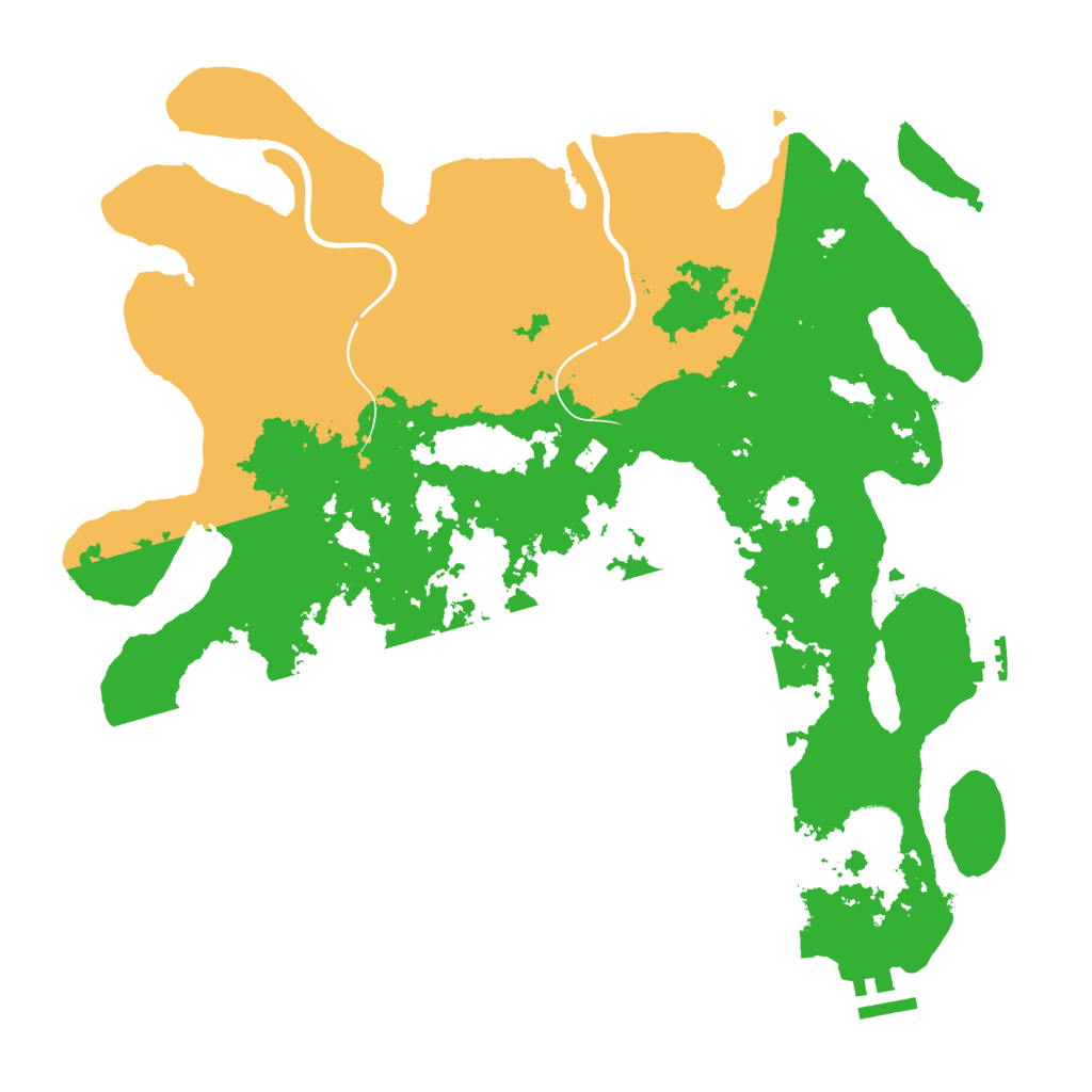 Biome Rust Map: Procedural Map, Size: 3750, Seed: 1464390942