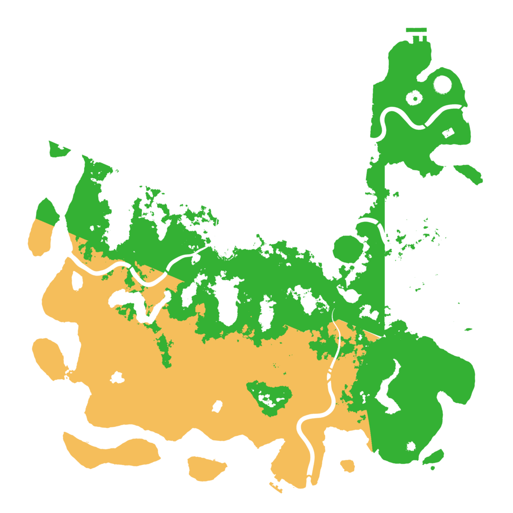 Biome Rust Map: Procedural Map, Size: 5000, Seed: 1823053232