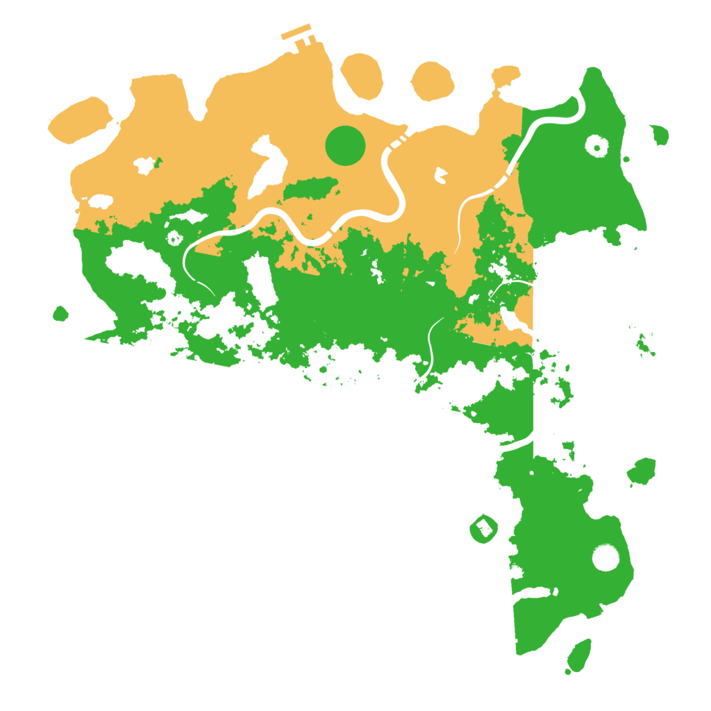 Biome Rust Map: Procedural Map, Size: 4679, Seed: 27550