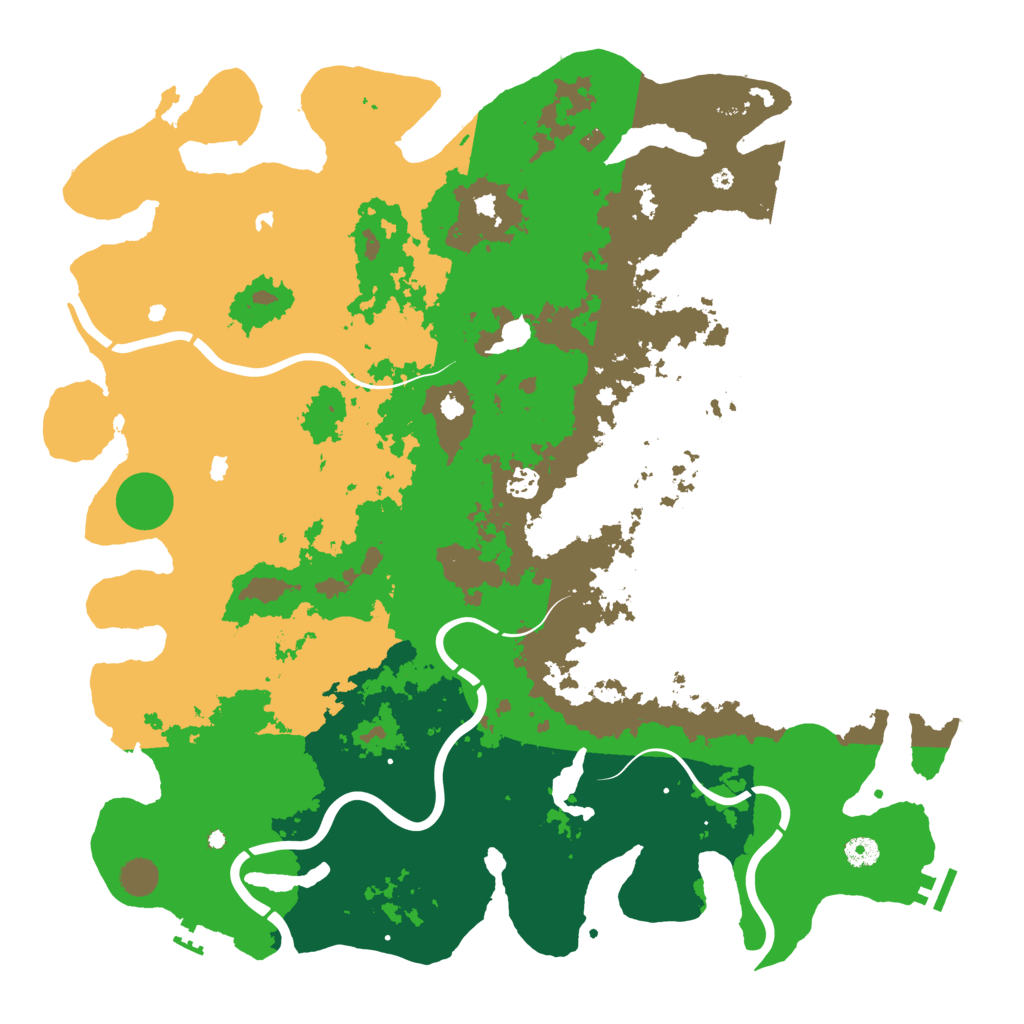 Biome Rust Map: Procedural Map, Size: 4700, Seed: 8000