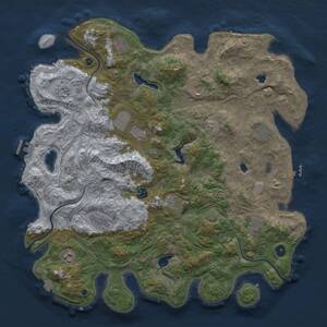 Thumbnail Rust Map: Procedural Map, Size: 4500, Seed: 1587596812, 16 Monuments