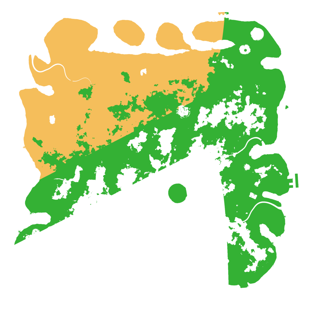 Biome Rust Map: Procedural Map, Size: 4500, Seed: 207691467