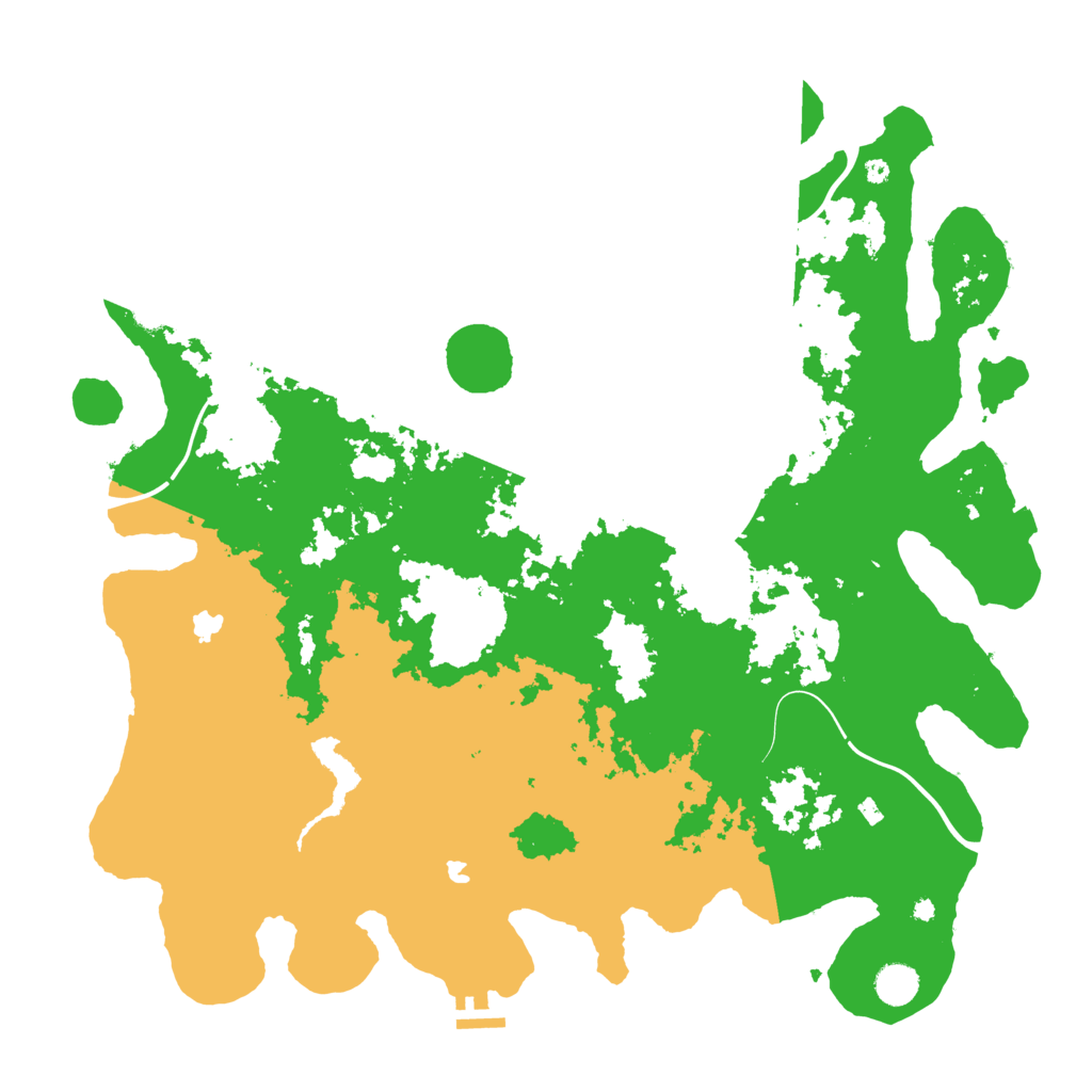 Biome Rust Map: Procedural Map, Size: 4500, Seed: 1039463038