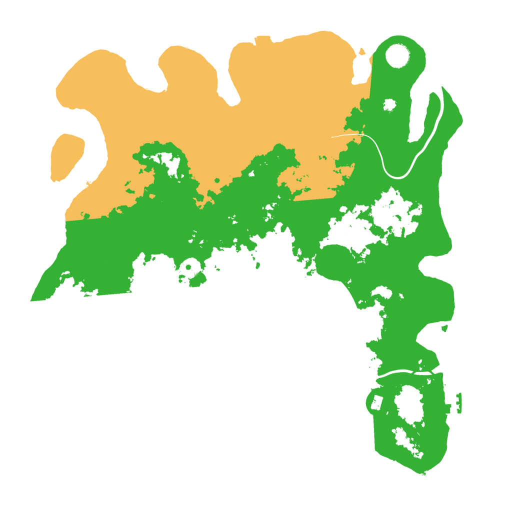 Biome Rust Map: Procedural Map, Size: 3800, Seed: 12303677