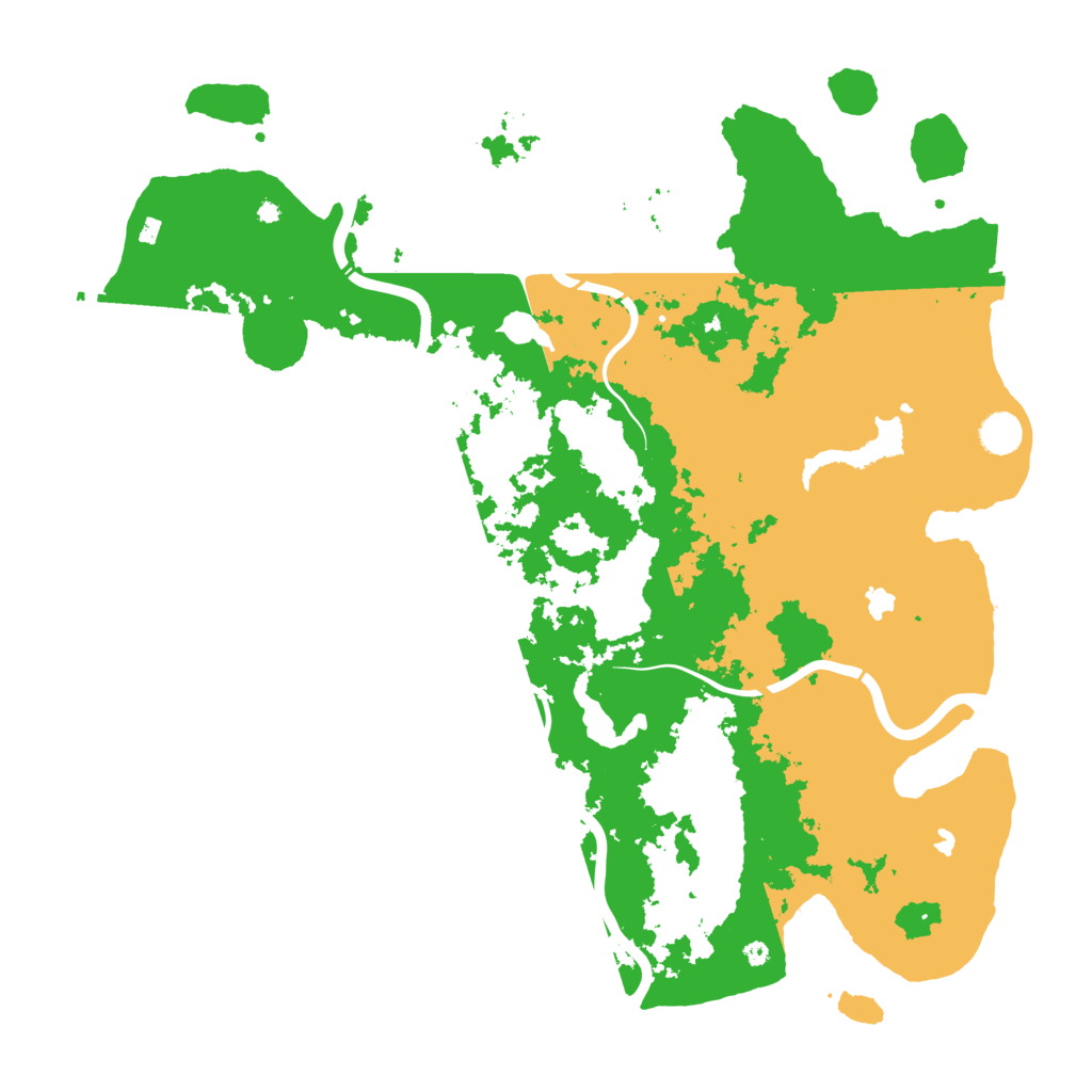 Biome Rust Map: Procedural Map, Size: 4500, Seed: 300792008