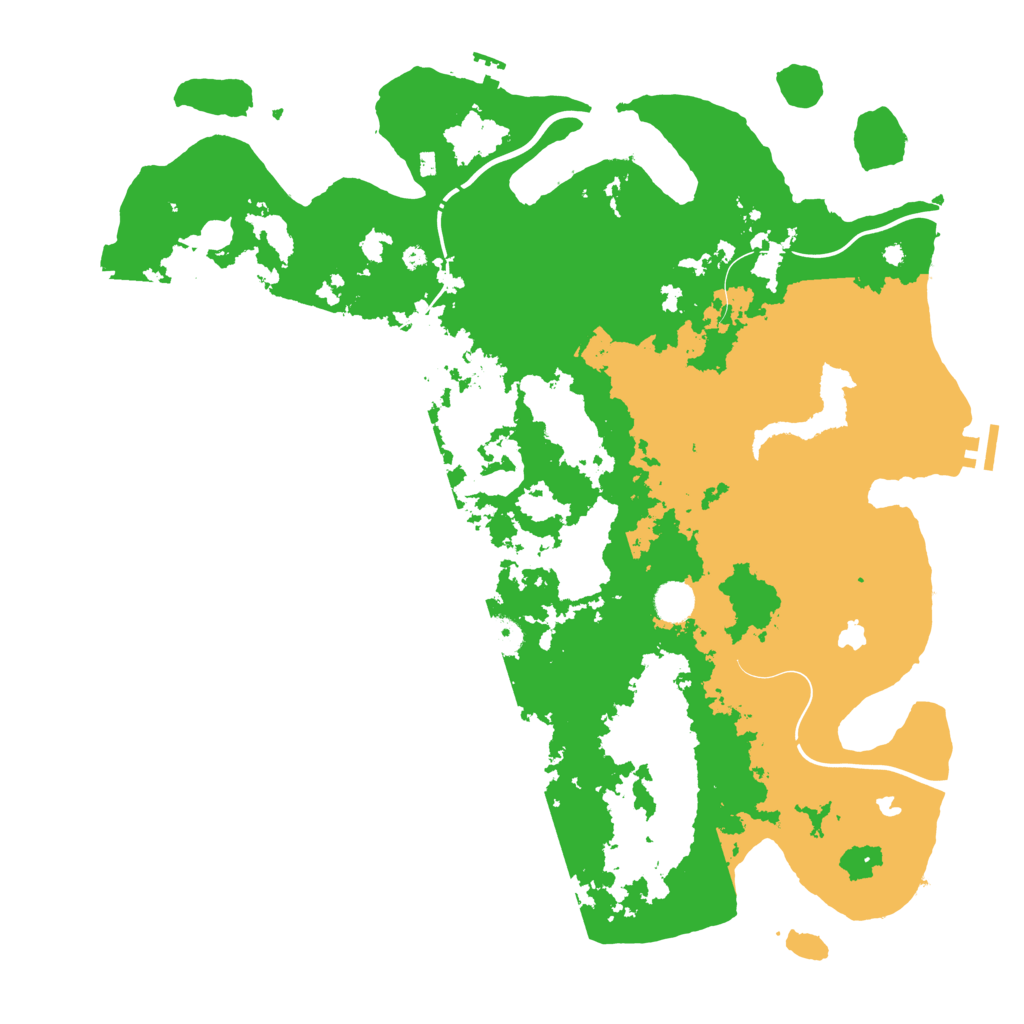 Biome Rust Map: Procedural Map, Size: 4500, Seed: 300792008